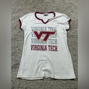 Virginia Tech Hokies NCAA Vintage Graphic‎ Baby Tee Y2K Chic University XS/S